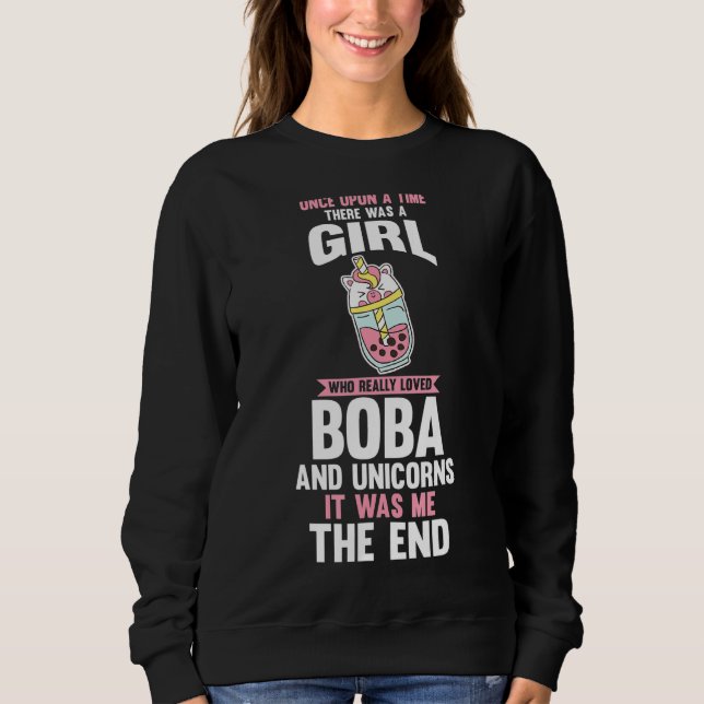 Moletom Unicorn Boba Tea Bubble Tea (Frente)