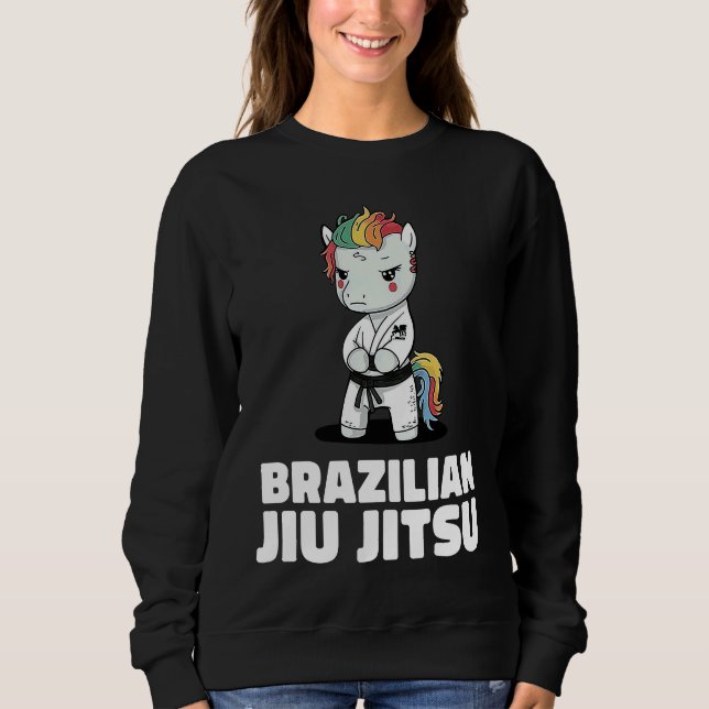 Moletom Unicorn Brazilian Jiu Jitsu and Grappling     (Frente)