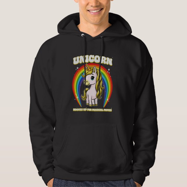 Moletom Unicorn Coloca Em Movimentos Mágicos Unicórnio 1 (Frente)