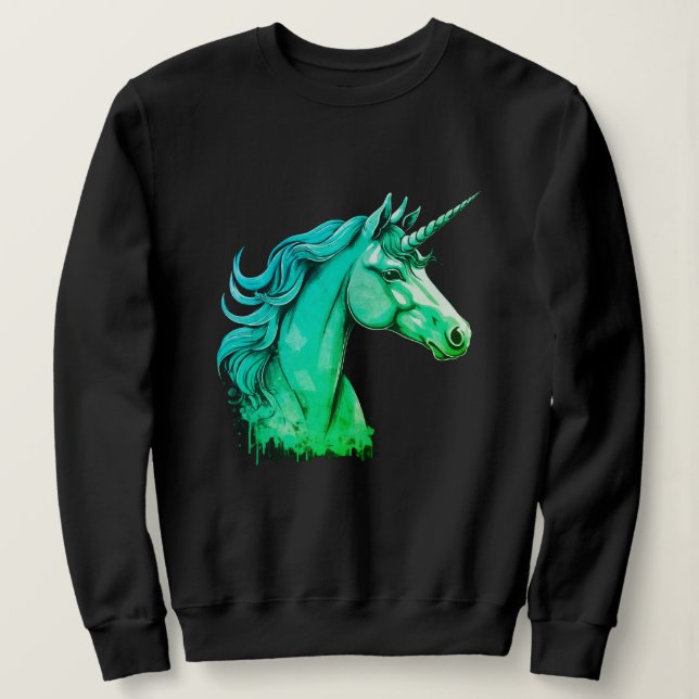 Moletom Unicorn Design – Women's Long Sleeve (Frente do Design)