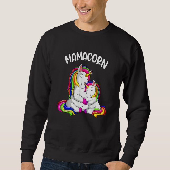 Moletom unicorn for unicorn enthusiasts mamacorn (Frente)