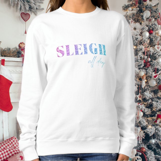 Moletom Unicorn Glitter Sleigh O Dia Todo (Criador carregado)
