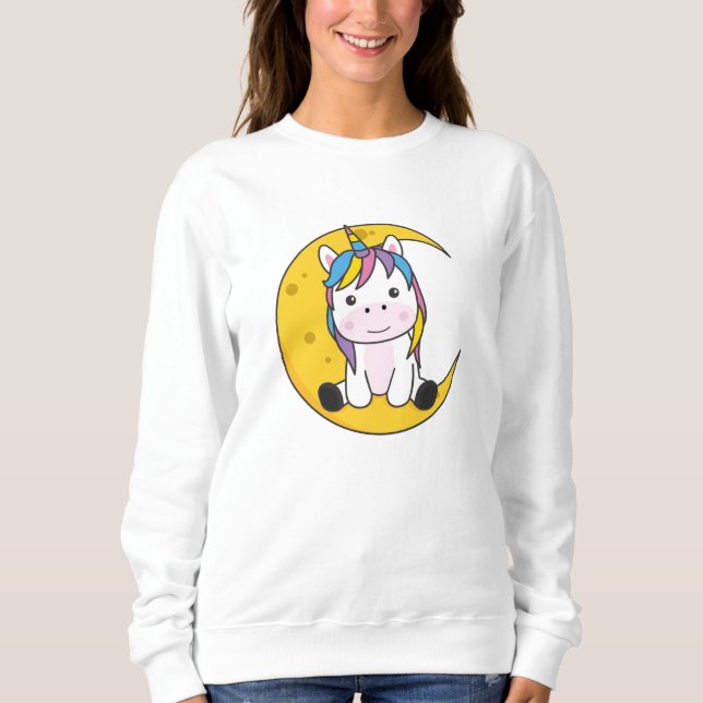 Moletom Unicorn Moon Good Night Sweets Unicorns (Frente)