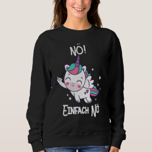 Moletom Unicorn Nö Simplesmente Nö Dizendo Dedo Médio
