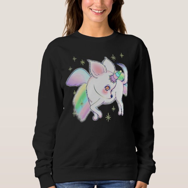 Moletom Unicorn Pegasus Chihuahua (Frente)