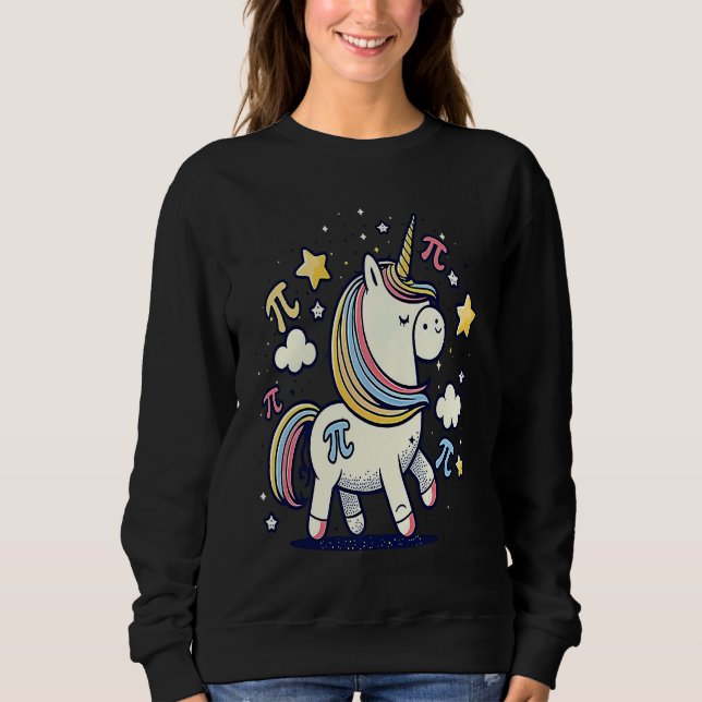 Moletom Unicorn Pi Symbol Pi Day (Frente)