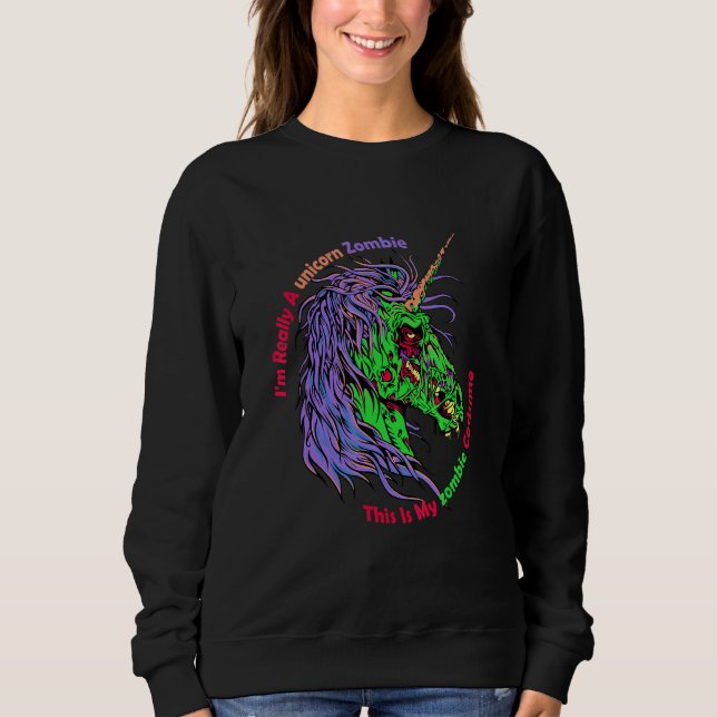 Moletom Unicorn Zombie Zombie (Frente)