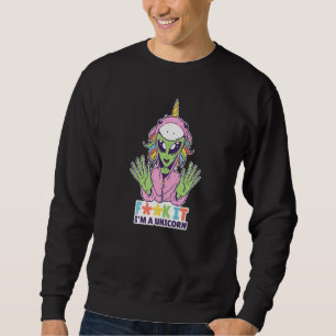Moletom Unicórnio Alien Fofinho Unicórnios Fofos Espaço Ma