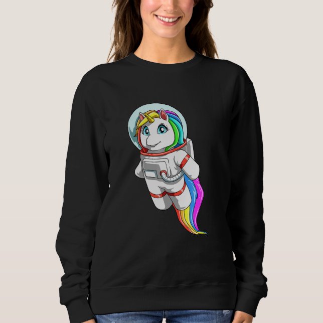 Moletom Unicórnio Como Astronauta (Frente)