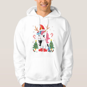 Moletom Unicórnio de Natal Fofo Mágico Xmas Meninas de 1 a