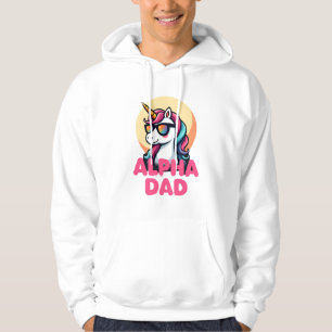 Moletom Unicórnio Divertido Papai Laufey Homens Dia dos Pa