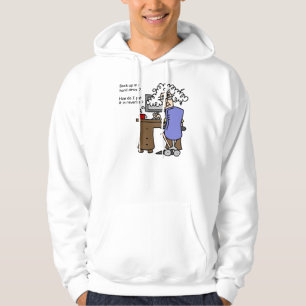 Moletom Unidade de duro para trás com Humor