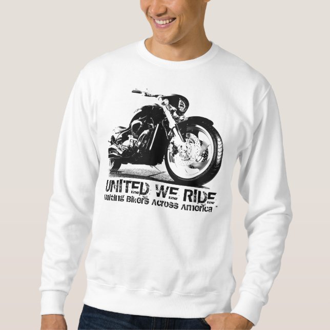Moletom UNIDO NÓS RIDE® - motociclistas de união através (Frente)