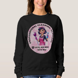 Moletom Uniforme de Serviço de Limpeza Janitorial Pink Mai
