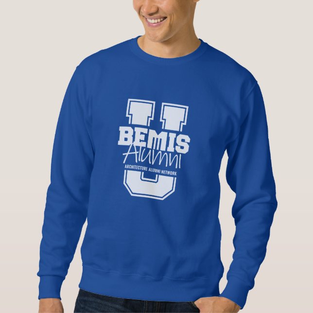 Moletom Unisex Blue "Bemis U." Camisola - Cores Escuras (Frente)
