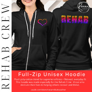 Moletom Unisex com Ziper Total Rehab Crew
