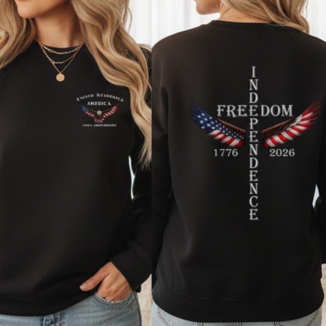 Moletom United States of America 250th Independence (Freedom Independence - USA 250th Anniversary Eagle Wings 1776-2026)