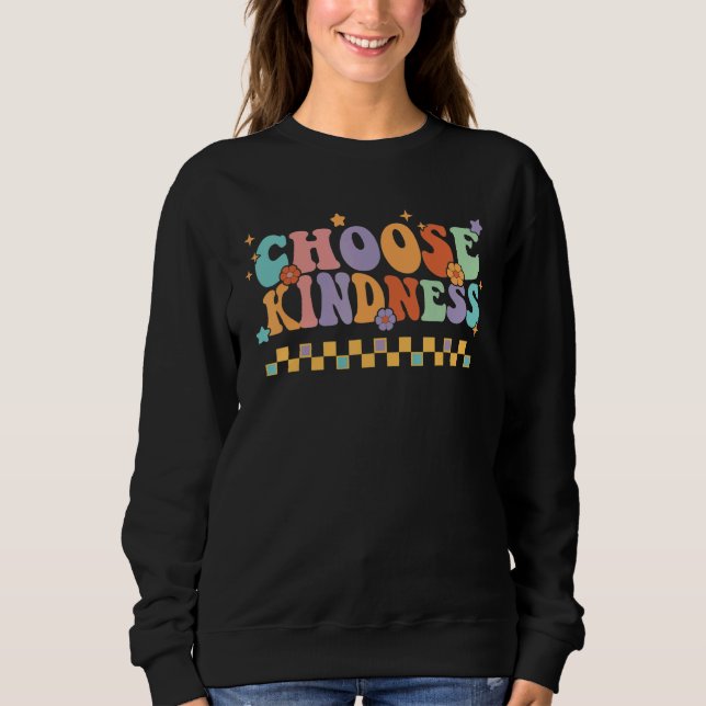 Moletom Unity Day Choose Kindness Anti bullying Groovy Be  (Frente)