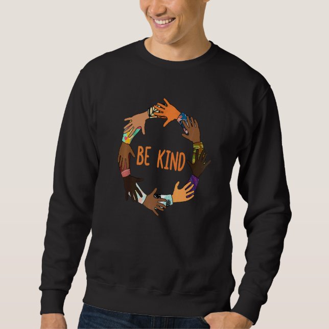 Moletom Unity Day  Orange Kids Be Kind  Women Be Kind ASL  (Frente)