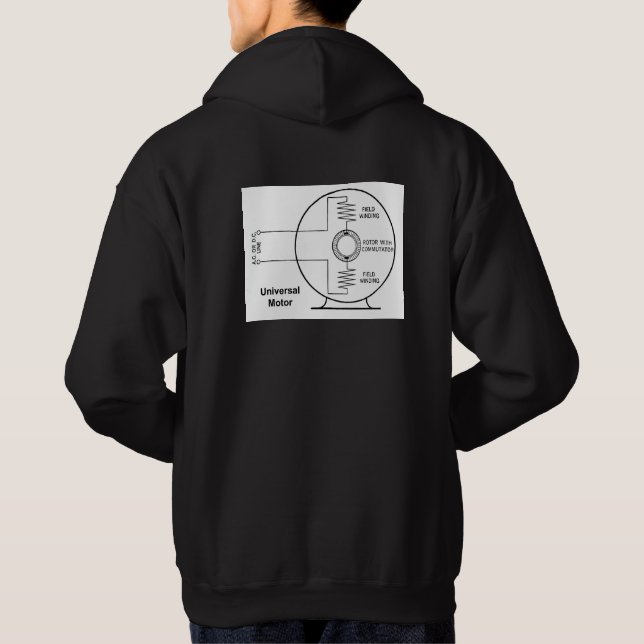 Moletom Universal Motor Wiring Diagram on Back of Hoodie (Verso)