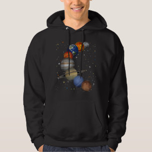 Moletom Universe Galaxy Planets Sun Astronomy Outer Space 