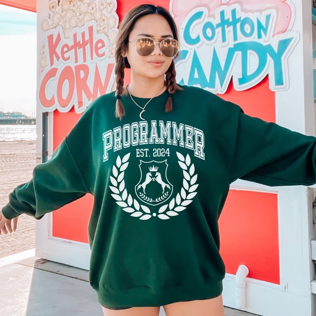 Moletom Universidade de graduação personalizada de program (Criador carregado)