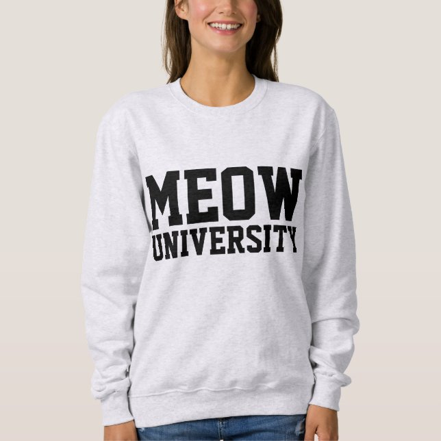 MOLETOM UNIVERSIDADE DE MEOW (Frente)