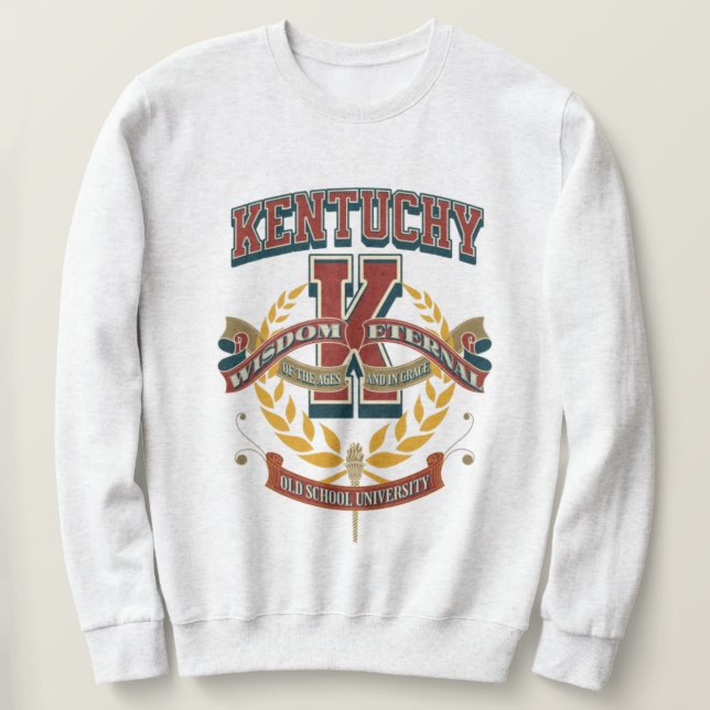 Moletom University of Kentucky varsity letter K (Frente do Design)