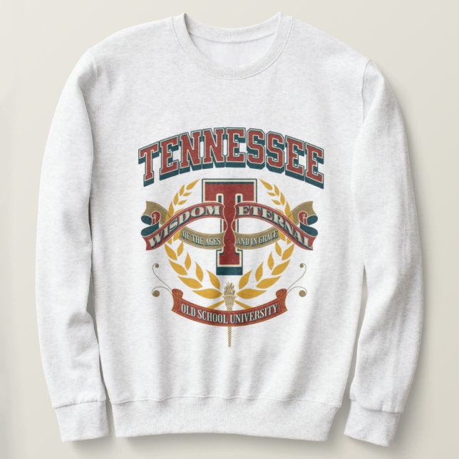 Moletom University Tennessee varsity letter T (Frente do Design)