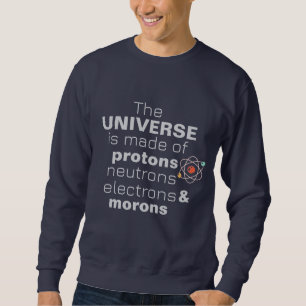 Moletom Universo de Ciência Divertida Prótons Nêutrons Elé