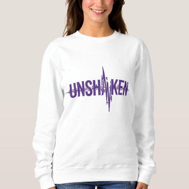 Moletom UNSHAKEN – Epilepsy Awareness Purple Day Design (Frente)