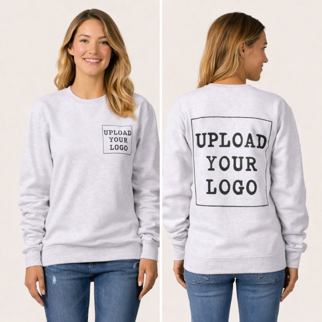 Moletom Upload Your Company Logo Custom Business Crewneck (Criador carregado)