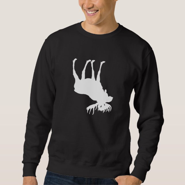 Moletom Upside Down Moose Zoologist White World Moose Day  (Frente)