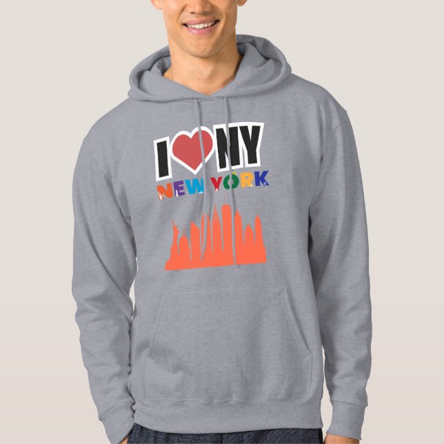 Moletom Urban Love NYC Skyline Graphic Hoodie (Frente)