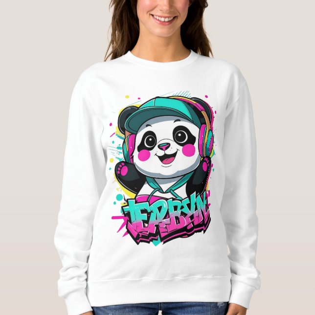 Moletom Urbano ‏ Panda Vibes (Frente)