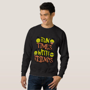 Moletom Urbano Preto "Momentos Divertidos Com Amig