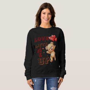 Moletom Ursa Teddy Fofa Corações de Amor