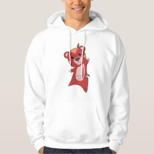 Moletom Ursinho de fachada do urso vermelho indiano
