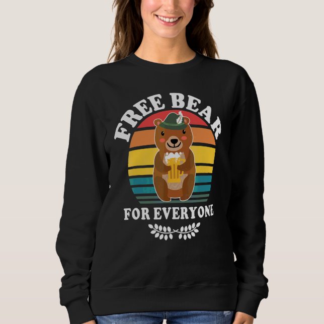 Moletom Urso Beber Cerveja Beber Beber Cerveja Beber  (Frente)