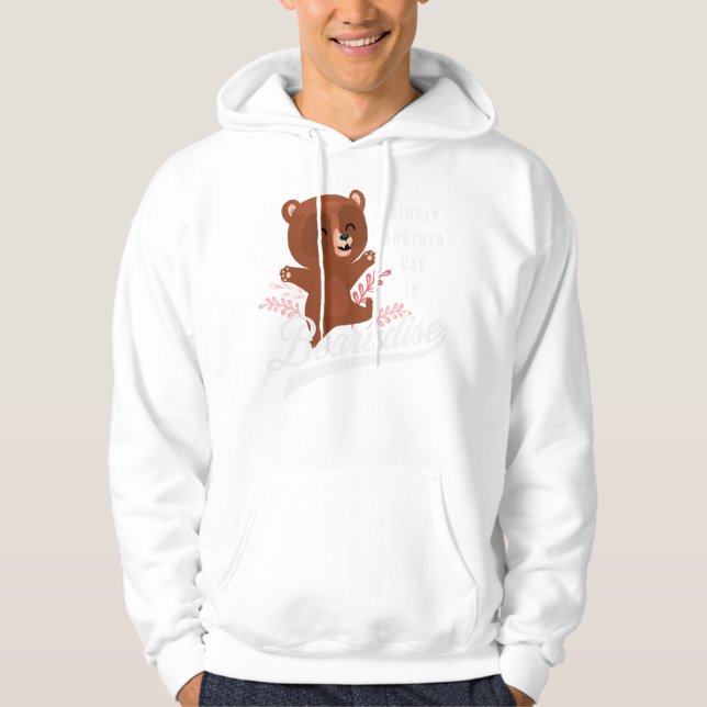 Moletom Urso Bonito Simplesmente Outro Dia em Bearadise Pu (Frente)