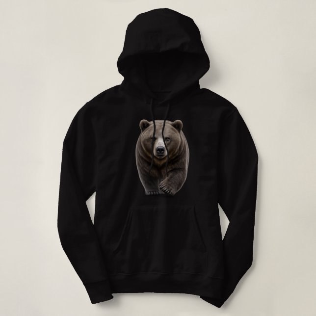 Moletom Urso Cinzento se Aproximando (Frente do Design)