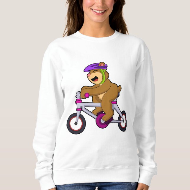 Moletom Urso com Bicicleta e Capacete (Frente)