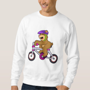 Moletom Urso com Bicicleta e Capacete