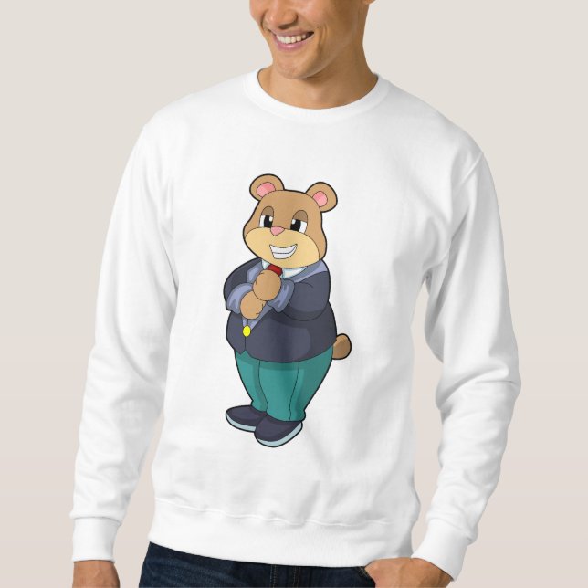 Moletom Urso como Almoço com Ensino (Frente)