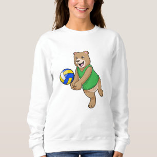Moletom Urso como jogador de voleibol