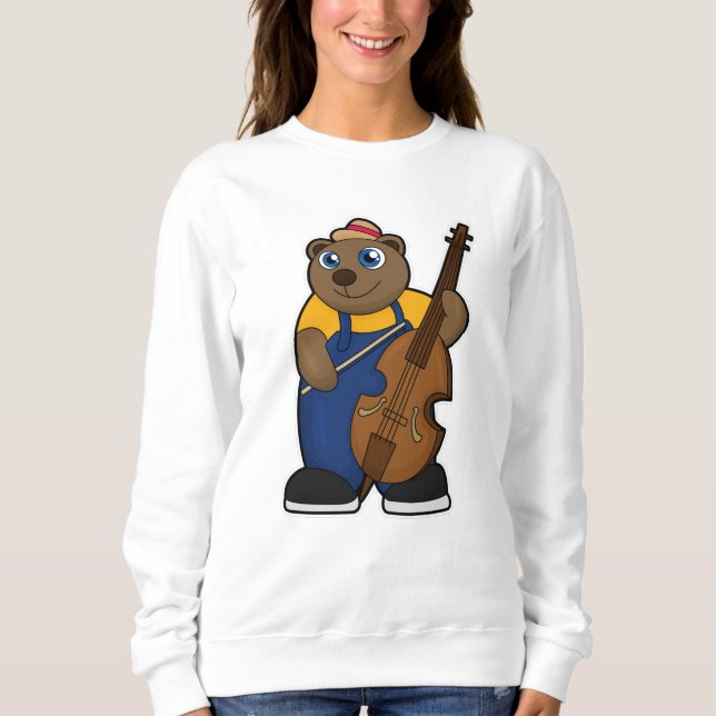 Moletom Urso como Músico com Violão (Frente)