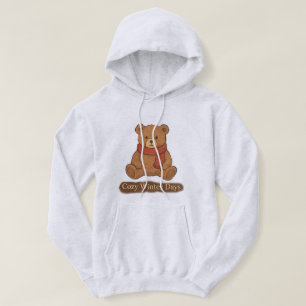 Moletom Urso de Inverno Aconchegante Vintage