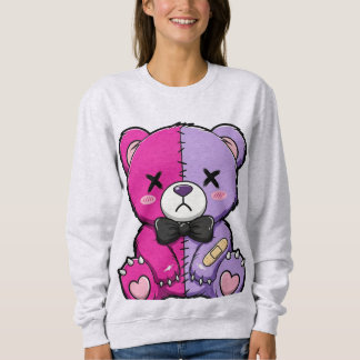 Moletom Urso Dividido Assustadoramente Fofo