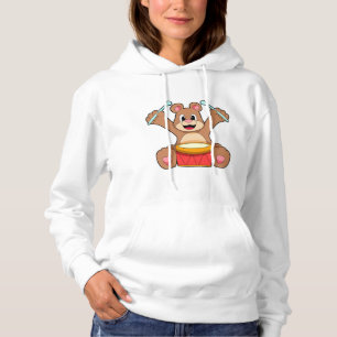 Moletom Urso em Música com Tambor