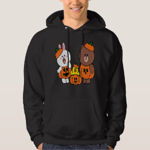 Moletom Urso Marrom Bonito Conjugado Rabbit Pumpkin